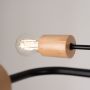 Lampa podsufitowa 6x15 W czarna-drewno SL1670 Sollux Lighting Timbo zdj.5