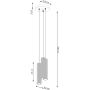 Lampa wisząca 3x10 W brązowa SL2342 Sollux Lighting Karbon zdj.2