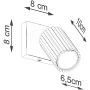 Kinkiet 1x10 W niebieski SL2318 Sollux Lighting Karbon zdj.2