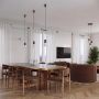Lampa wisząca 1x8 W biała-brązowa SL2399 Sollux Lighting Halo zdj.5