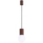 Lampa wisząca 1x8 W biała-brązowa SL2399 Sollux Lighting Halo zdj.1