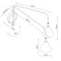 Kinkiet 2x10 W brązowy SL2519 Sollux Lighting Nox zdj.2