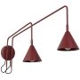 Kinkiet 2x10 W burgund SL2513 Sollux Lighting Nox zdj.1