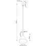 Lampa wisząca 1x15 W czerwona SL2533 Sollux Lighting Nox zdj.2