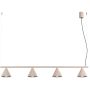 Lampa wisząca 4x10 W szary/popielaty SL2557 Sollux Lighting Nox zdj.1