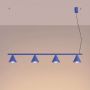 Lampa wisząca 4x10 W niebieska SL2559 Sollux Lighting Nox zdj.6