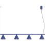 Lampa wisząca 4x10 W niebieska SL2559 Sollux Lighting Nox zdj.1