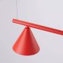 Lampa wisząca 4x10 W czerwona SL2563 Sollux Lighting Nox zdj.5