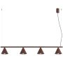 Lampa wisząca 4x10 W brązowa SL2564 Sollux Lighting Nox zdj.1