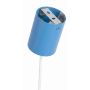 Lampa wisząca 4x10 W niebieska SL2565 Sollux Lighting Nox zdj.3