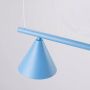Lampa wisząca 4x10 W niebieska SL2565 Sollux Lighting Nox zdj.5