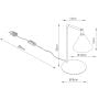 Lampa biurkowa 1x10 W brązowa SL2579 Sollux Lighting Nox zdj.2