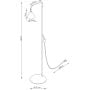 Lampa stojąca 1x10 W burgund SL2588 Sollux Lighting Nox zdj.2