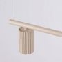 Lampa wisząca 4x10 W szary/popielaty SL2718 Sollux Lighting Karbon zdj.5