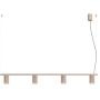 Lampa wisząca 4x10 W szary/popielaty SL2718 Sollux Lighting Karbon zdj.1