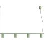 Lampa wisząca 4x10 W zielona SL2722 Sollux Lighting Karbon zdj.1