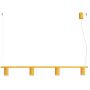 Lampa wisząca 4x10 W żółta SL2723 Sollux Lighting Karbon zdj.1