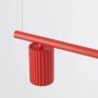 Lampa wisząca 4x10 W czerwona SL2724 Sollux Lighting Karbon zdj.5