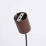Lampa wisząca 4x10 W brązowa SL2725 Sollux Lighting Karbon zdj.3