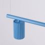 Lampa wisząca 4x10 W niebieska SL2726 Sollux Lighting Karbon zdj.5