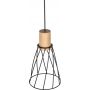 Lampa wisząca 1x10 W czarna-drewno 10155 TK Lighting Modesto zdj.3