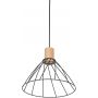 Lampa wisząca 1x10 W czarna-drewno 10156 TK Lighting Modesto zdj.3