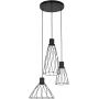 Lampa wisząca 3x10 W czarna 10187 TK Lighting Modesto zdj.1