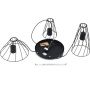 Lampa wisząca 3x10 W czarna 10187 TK Lighting Modesto zdj.3