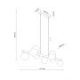 Lampa wisząca powyżej 6x8 W drewno 10273 TK Lighting Estera zdj.2