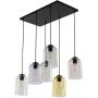 Lampa wisząca 6x15 W czarna 10302 TK Lighting Molly zdj.1