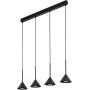 Lampa wisząca 4x10 W czarna 10305 TK Lighting Cono zdj.1