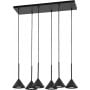 Lampa wisząca 6x10 W czarna 10306 TK Lighting Cono zdj.1