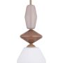 Lampa wisząca 1x10 W biała-beżowa 11860 TK Lighting Zen Sabia zdj.3