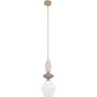 Lampa wisząca 1x10 W biała-beżowa 11860 TK Lighting Zen Sabia zdj.1