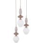Lampa wisząca 3x10 W biała-beżowa 11862 TK Lighting Zen Sabia zdj.4