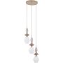Lampa wisząca 3x10 W biała-beżowa 11862 TK Lighting Zen Sabia zdj.1