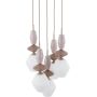 Lampa wisząca 5x10 W biała-beżowa 11864 TK Lighting Zen Sabia zdj.3