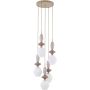 Lampa wisząca 5x10 W biała-beżowa 11864 TK Lighting Zen Sabia zdj.1