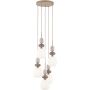 Lampa wisząca 5x10 W biała-beżowa 11874 TK Lighting Zen Sabia zdj.6
