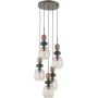 Lampa wisząca 5x10 W biała-brązowa 11879 TK Lighting Zen New Brown zdj.1