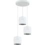 Lampa wisząca 3x15 W biała-srebrna 3250 TK Lighting Siro zdj.1