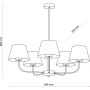 Lampa wisząca 3989 TK Lighting Chicago zdj.2