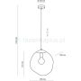 Lampa wisząca 1x15 W czarna-bursztynowa 10083 TK Lighting Sol zdj.2