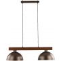 Lampa wisząca 2x15 W brązowa 4507 TK Lighting Oslo zdj.1
