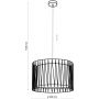 Lampa wisząca 1x15 W czarny 4562 TK Lighting Harmony zdj.2