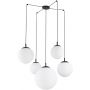 Lampa wisząca 5x15 W czarna 4791 TK Lighting Esme zdj.1