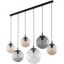 Lampa wisząca 6x15 W czarna 4797 TK Lighting Esme zdj.1