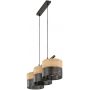 Lampa wisząca 3x15 W czarna 4801 TK Lighting Nicol zdj.5