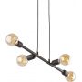 Lampa wisząca 4x15 W czarna 4836 TK Lighting Porto zdj.3