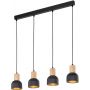 Lampa wisząca 3x15 W czarna 4896 TK Lighting Cairo zdj.5